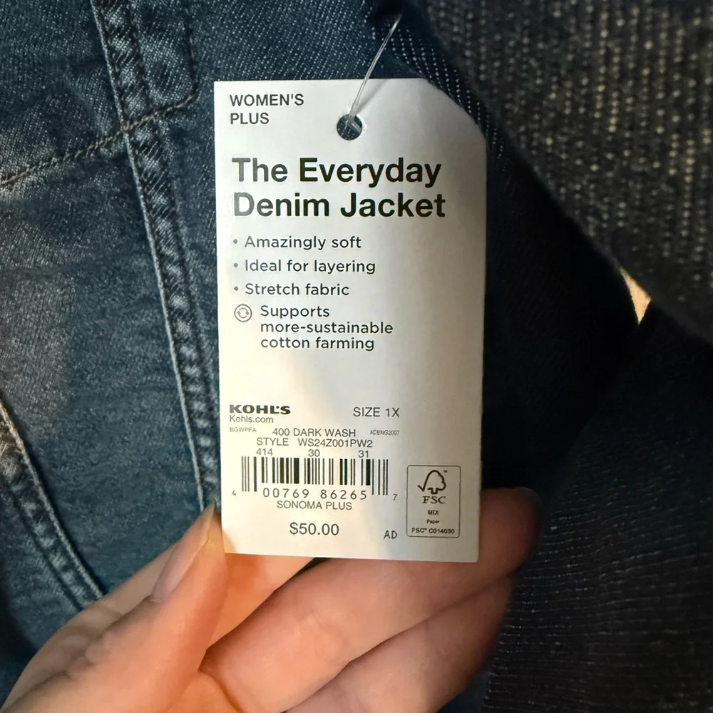 Sonoma Light Blue Denim Jacket - Picture 3 of 4